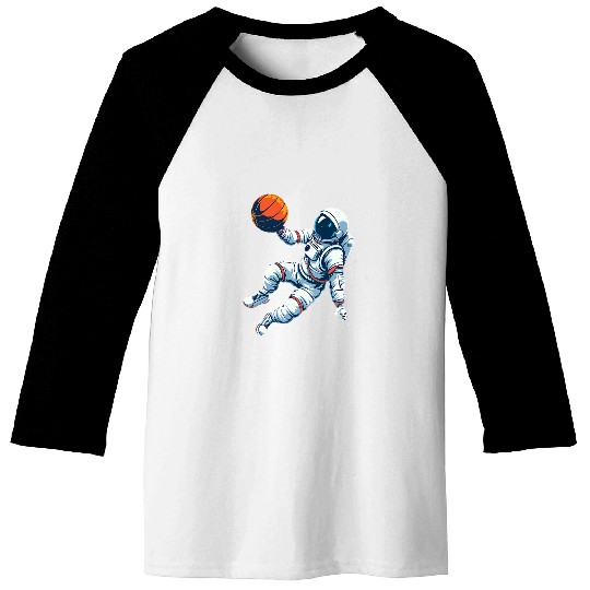 Basketball Drawing Artwork Astronaut Basketball Hoop Baseball Tees