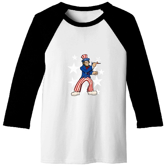 Abraham Lincoln Playing Darts Funny 4th of July Darts Baseball Tees