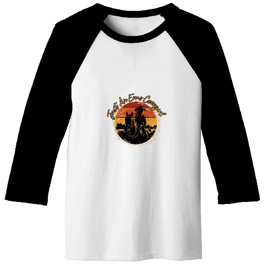 Just An Emo Cowgirlss Deserts Western Cowgirlsss Horses Riding Baseball Tees