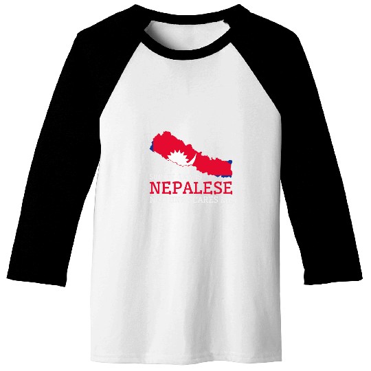 My Son In Law is Nepalese Nothing Scares Me Nepal Flag Baseball Tees