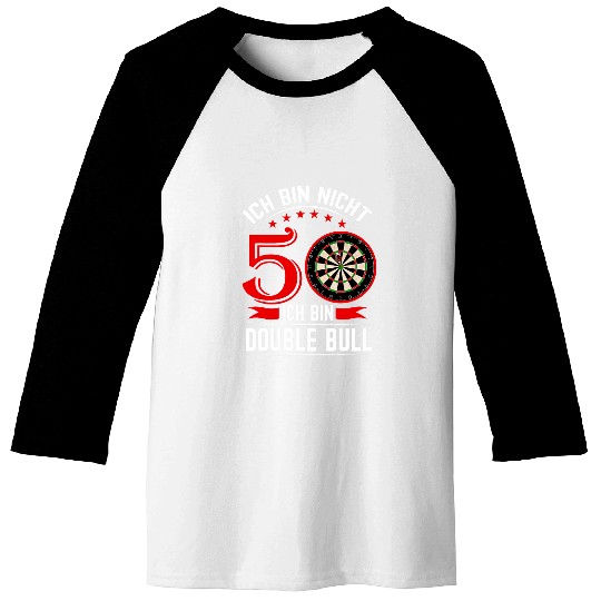 Ich bin nicht 50 ich bin Bullseye Club der Old Bags 50 Baseball Tees