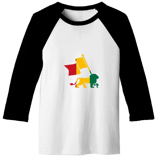 Ethiopia Flag Lion Of Judah Rasta Ethiopian Baseball Tees
