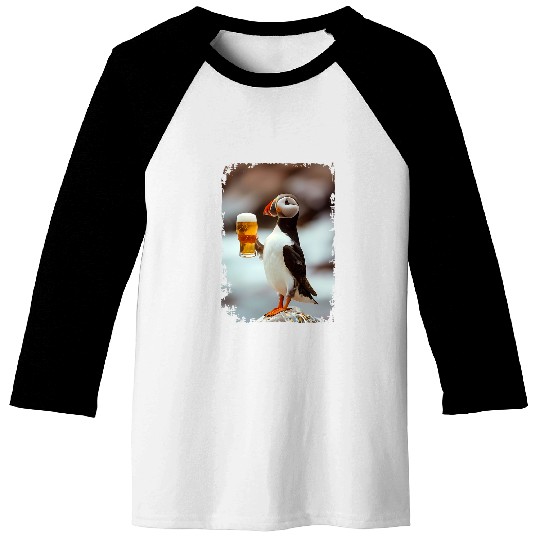 Atlantisc puffin Beer Baseball Tees