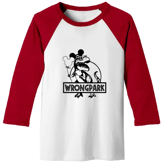 Wrong Park Baseball Tees, Disney Baseball Tees, Disneyland Theme Park Baseball Tees, Jurassic Park Baseball Tees, Disney Matching Baseball Tees