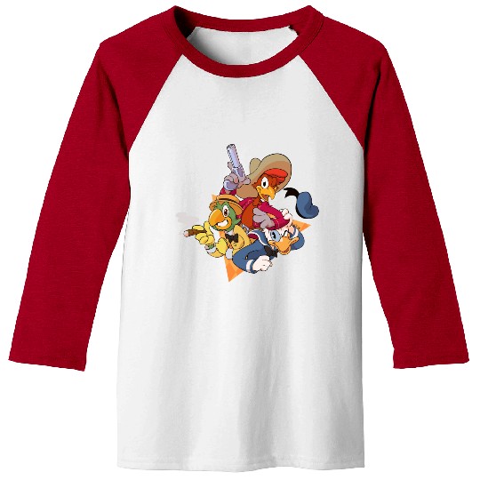 The Three Caballeros Baseball Tees, Disney Amigo Baseball Tees, 3 Amigos Baseball Tees, Donald Duck Baseball Tees