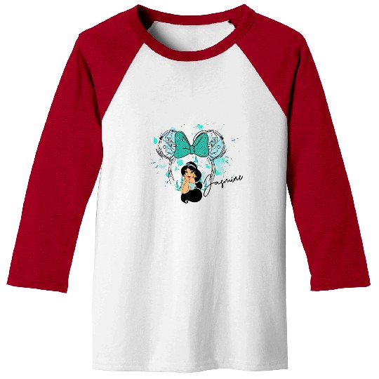 Princess Jasmine, Jasmine Baseball Tees, Watercolor Disney Castle Baseball Tees
