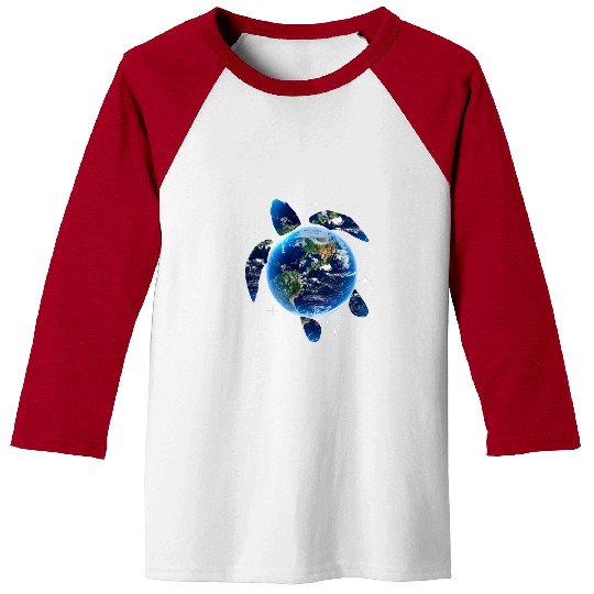 Turtle Pet Earth Day Restore Earth Sea Turtle Art Save the Planet 113 Baseball Tees