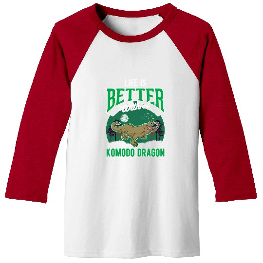 Komodo Pet Life is better with a Komodo Dragon Monitor Lizard 1 Baseball Tees