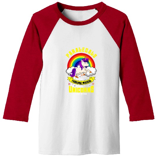 Unicorn Pet Paralegal Unicorn Law Attorney Legal Assistant Litigator Baseball Tees
