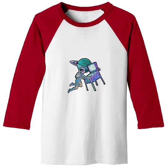 Astronaut Job SpaceGirl Pinball Retro Astronaut Gamer Girl Baseball Tees