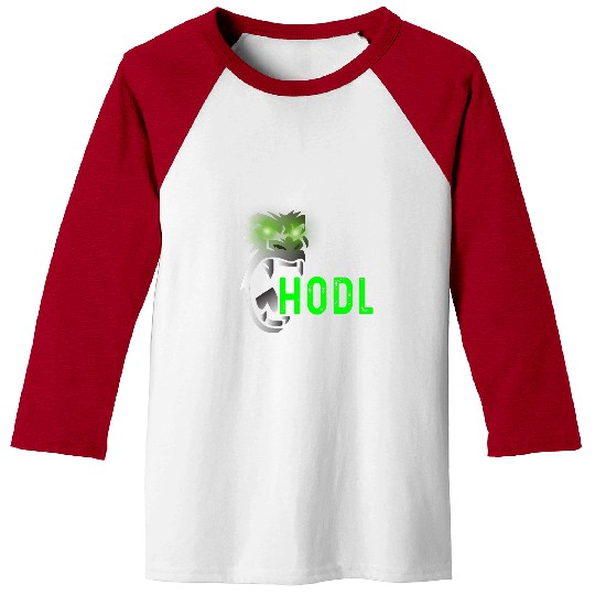 Gorilla Pet Mens HODL Gorilla Gang Angry Ape Green Eyes Meme Stonk Stocks Baseball Tees