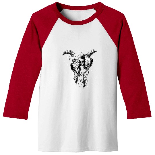 Cow Pet Gothic Crushed Cow Skull Horror Pagan Animal Occult Baseball Tees