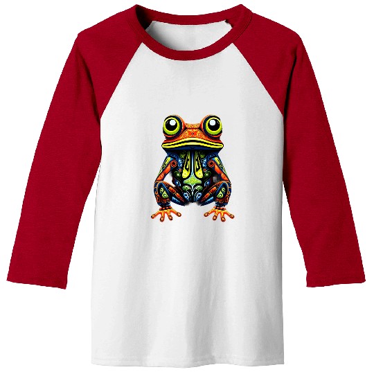 Frog Pet Haida Totem Art Native American Indigenous Tribal 6 Baseball Tees