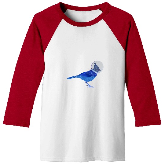 Astronaut Job Stellar Jay Space Bird Funny Clever Bird Watcher Tee Baseball Tees