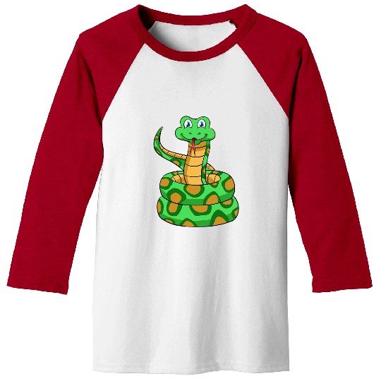 Python Pet Snake Lover Reptile Cobra Python Boa Herpetologist Baseball Tees