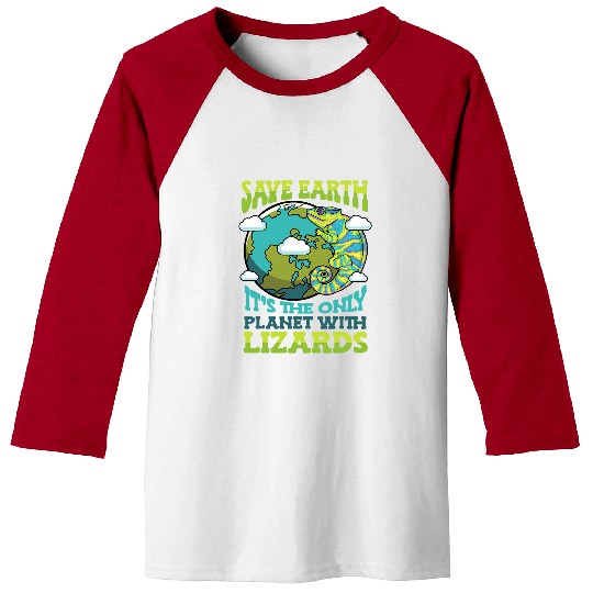 Chameleon Pet Save Earth Its The Planet Wildlife Earth Day Lizard 14 Baseball Tees