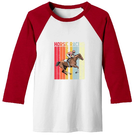 Horse Pet Derby Horse Racing Race Owner Horse Racing Gambling Retro Baseball Tees
