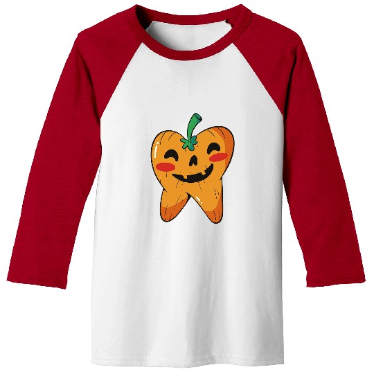 dentists Job Funny Tooth Halloween Dental Pumpkin dentists Tooth Fairy Baseball Tees