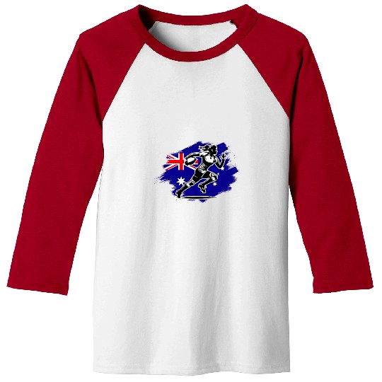 Sport Rugby Australian RUGBY Player Woman Australia Flag Baseball Tees