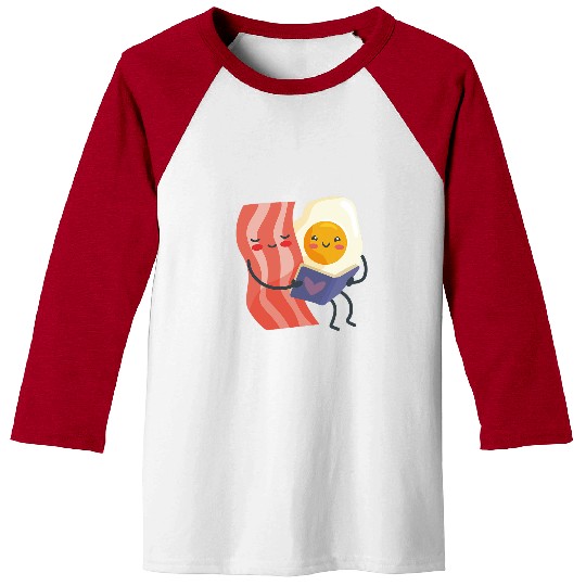 Book Fun Fun bacon and eggs reading a Baseball Tees