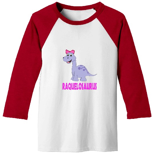 Dinosaur Pet RAQUEL RAQUELOSAURUS LONGNECK BRONTOSAURUS Baseball Tees
