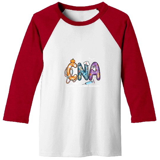 nurses Job CNA Halloween Certified Nursing Assistant nurses Halloween Baseball Tees