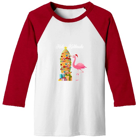 Flamingo Pet Christmas gift merry christmas mele kalikimaka Baseball Tees