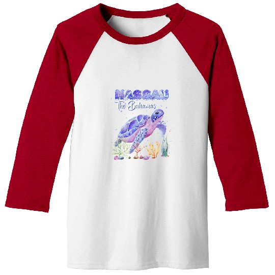 Turtle Pet Nassau The Bahamas Sea Turtle Snorkel Scuba Diving Souvenirs 178 Baseball Tees