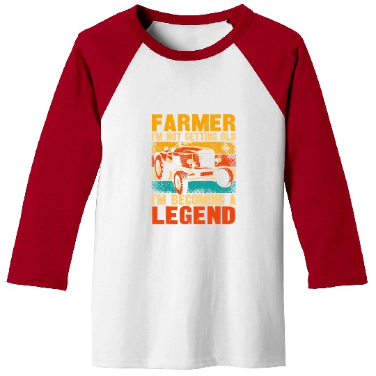 Tractor Fun Farming Retired vintages Tractor Retro Farmer Im Not Baseball Tees