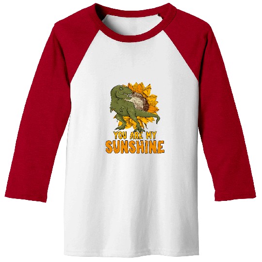 Dinosaur Pet sunshine dinosaur trex sunflower Graphic 1 Baseball Tees