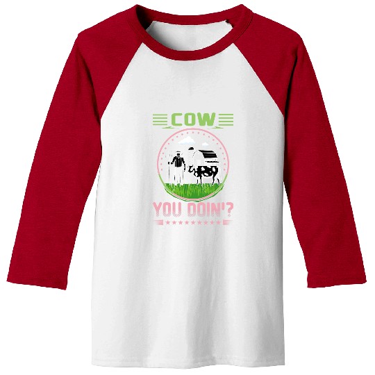 Cow Pet you doin Surprise for Farming Farmer Baseball Tees