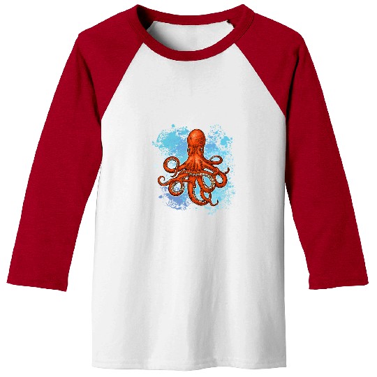 Octopus Pet Cephalopod octopus cuttlefish giant squid oceanography13 Baseball Tees