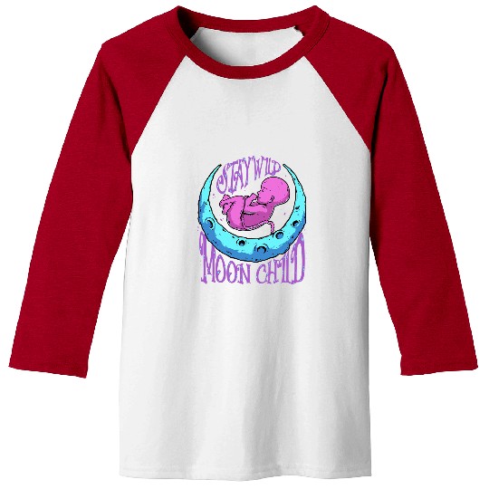 nurses Job Pastel Goth Stay Wild Moon Child Baby PICU NICU nurses OBGYN Baseball Tees