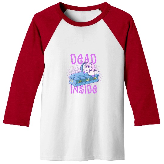 Unicorn Pet Cute Pastel Goth Unicorn Coffin Baseball Tees