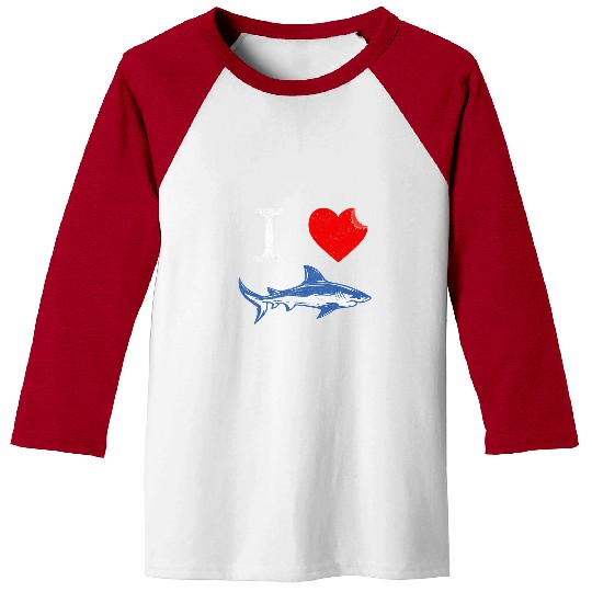 Shark Pet Funny I Love Shark Lover Gift For Men Women Baseball Tees