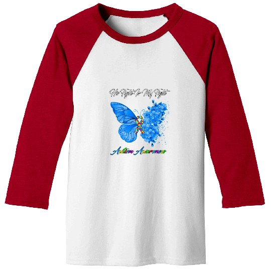 Autism Puzzle Butterfly His Fight Is My Fight Baseball Tees