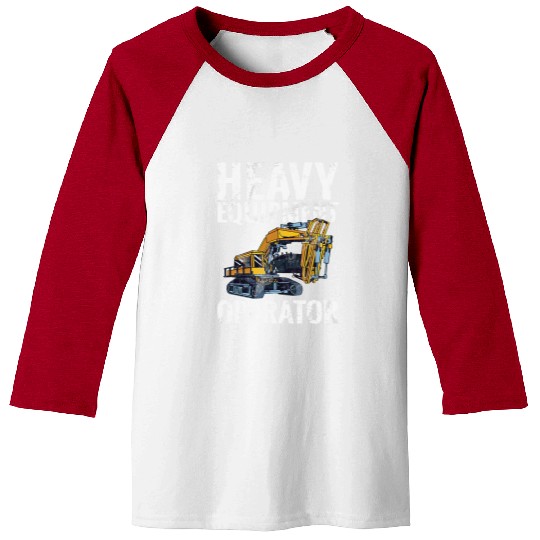 Excavator Fun Equipment Operator Construction Worker Construction Site Digger Driver Baseball Tees