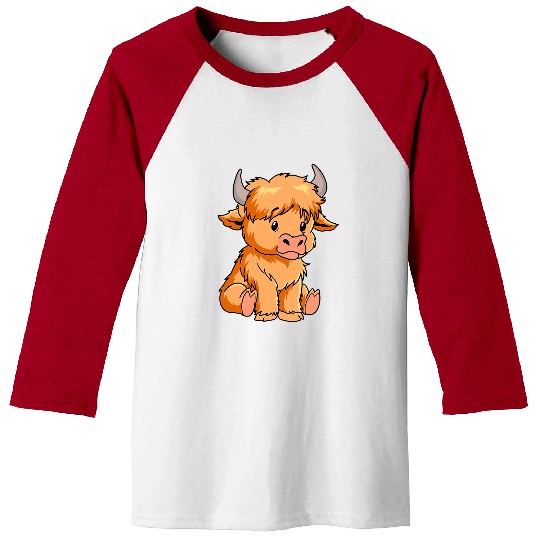 Cow Pet Women Highland Cattle Cowgirl Baseball Tees
