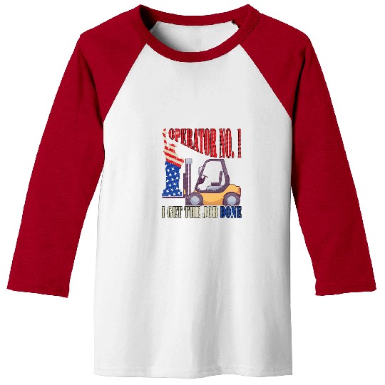 Forklift Fun Operator No 1 Job Statue Of Liberty Forklift Operator Baseball Tees