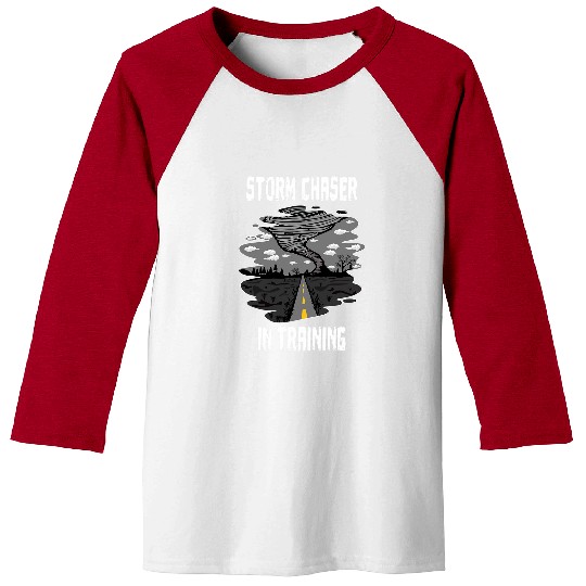 Storm Chaser In Training Future Meteorologist Storm Expert Baseball Tees