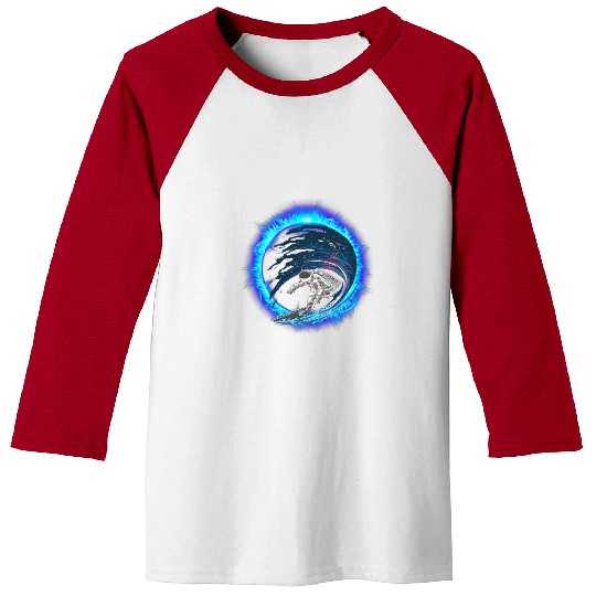 Astronaut Job Fun Astronauts surfing Space Moon Mars and Planets tee Baseball Tees