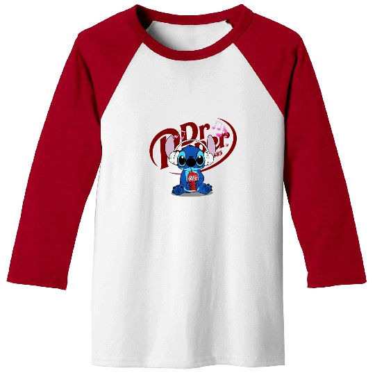 Stitch Listen Music Drink Dr Pepper Unisex Baseball Tees