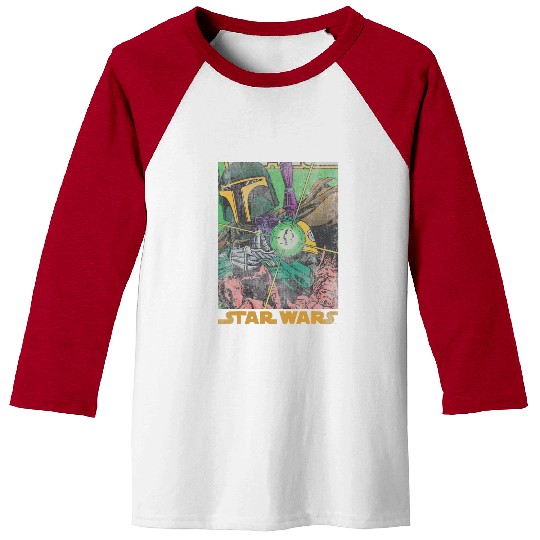 Book Fun Star Wars Boba Fett vintages Comic Baseball Tees