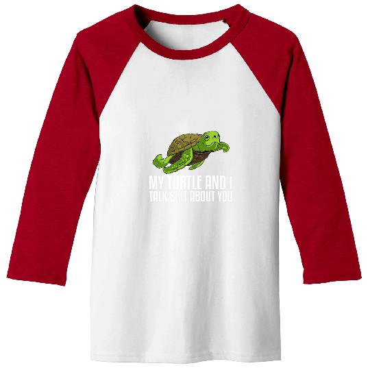 Turtle Pet Gift For Men Women Sea Turtle Land Water Animal Baseball Tees