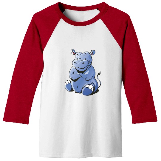 Hippo Pet Angry hippopotamus Animal Baseball Tees