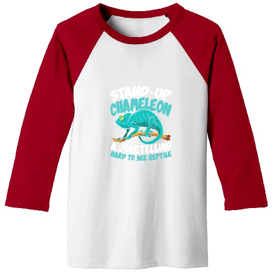 Chameleon Pet A Joke Telling Hard To See Reptile Baseball Tees
