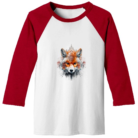 Architect Job Fox Art 2Architecture Animal Fox Baseball Tees