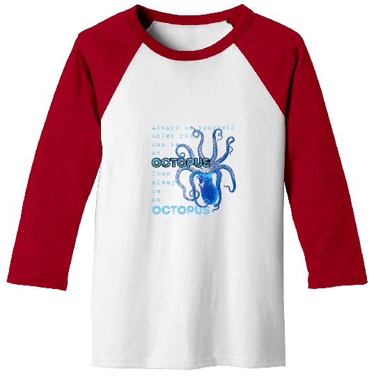 Octopus Pet Giant Squid Cute Gift Marine Biology Baseball Tees