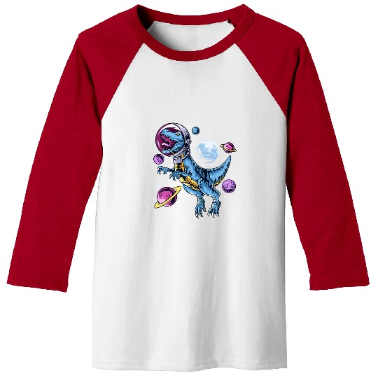 Dinosaur Pet Astronauts Science Fiction Science Fiction Space Baseball Tees