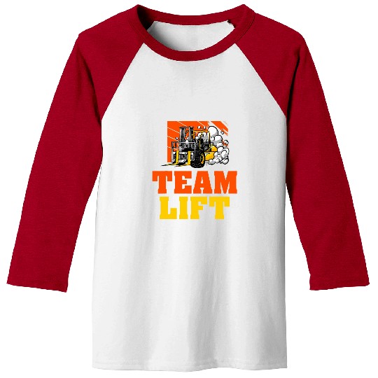 Forklift Fun Team Lift Job Forklift Operator Baseball Tees